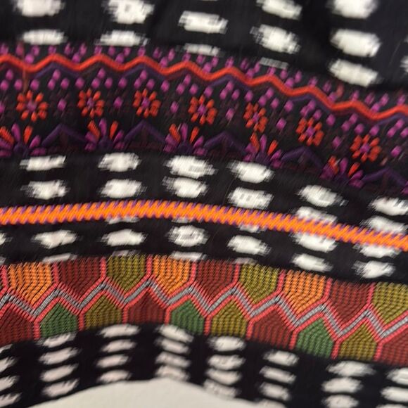 Anthropologie Black and White Ikat Mini Skirt - Picture 3 of 5